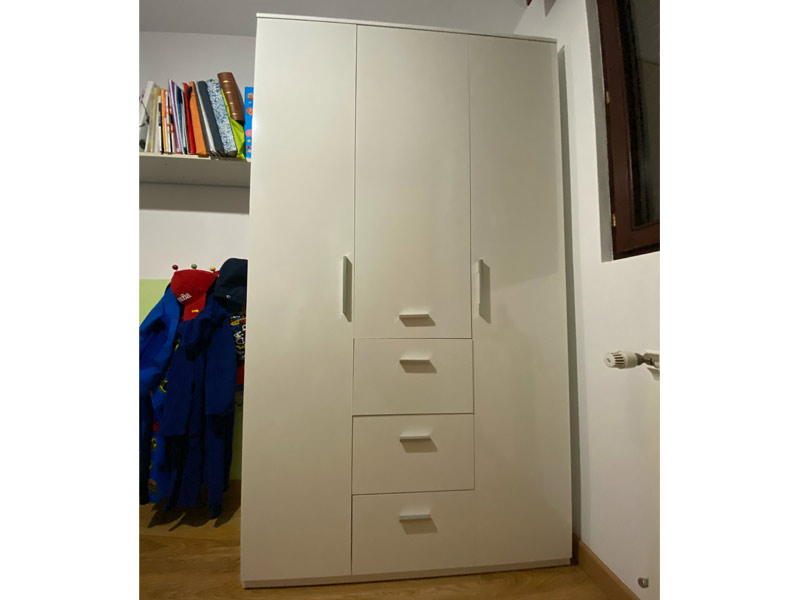 Foto de cliente de Armario Blanco Brillo Dormitorio 120x200 cm