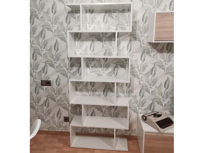 Foto de cliente de Estanteria Athena alta blanco brillo 80x192x24 cm