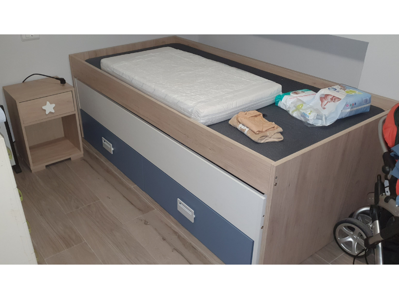 Foto de cliente de Mesita de Noche Infantil Star Roble 40x56x33 cm