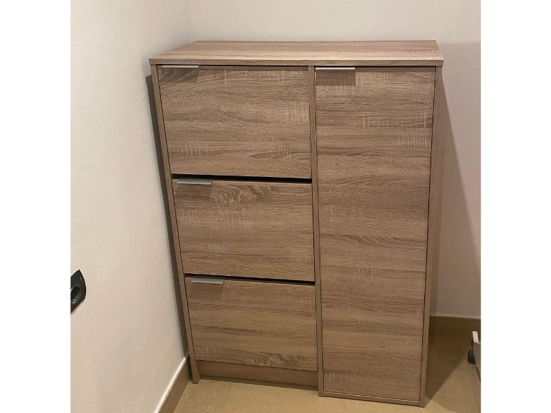 Foto de cliente de Mueble Zapatero Recibidor con Departamento para Botas Color Cambrian 85 cm