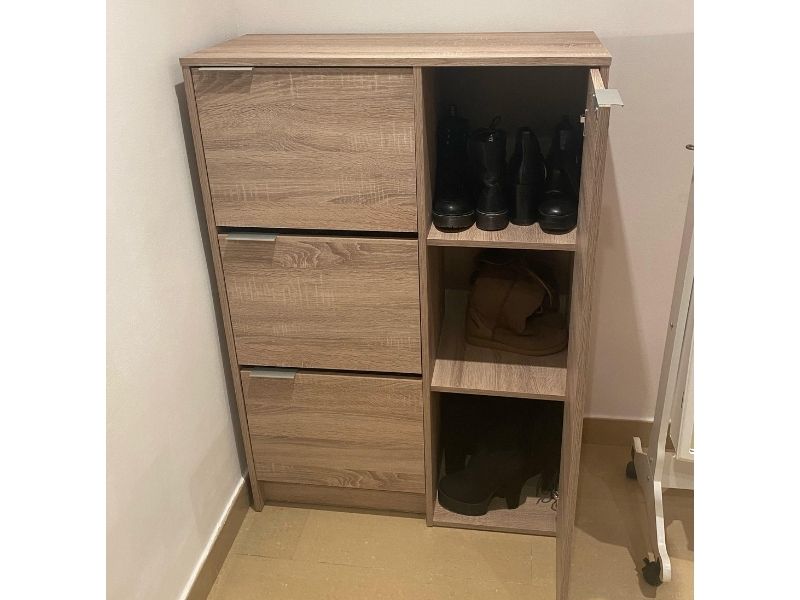 Foto de cliente de Mueble Zapatero Recibidor con Departamento para Botas Color Cambrian 85 cm