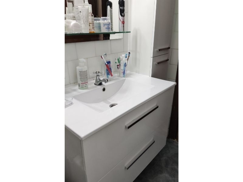 Foto de cliente de Columna De Baño Suspendida Aruba Color Blanco Lacado 30x150 cm