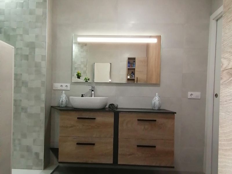 Foto de cliente de Mueble de Baño Suspendido Aruba Roble Alaska 60 cm (Lavabo Opcional)