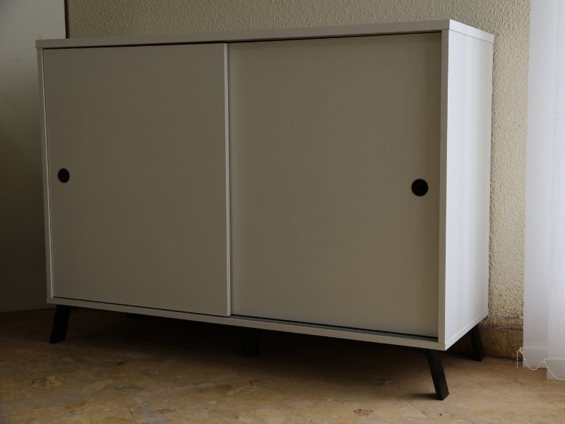 Foto de cliente de Aparador salón Kamet puertas correderas blanco 120 cm