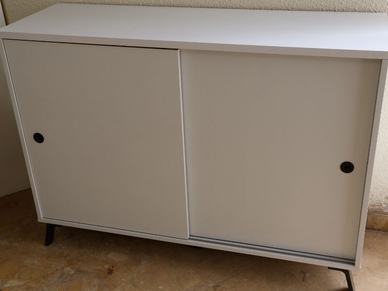 Foto de cliente de Aparador salón Kamet puertas correderas blanco 120 cm