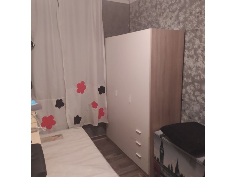 Foto de cliente de Armario Blanco de Dormitorio 3 puertas 3 cajones 121x180 cm