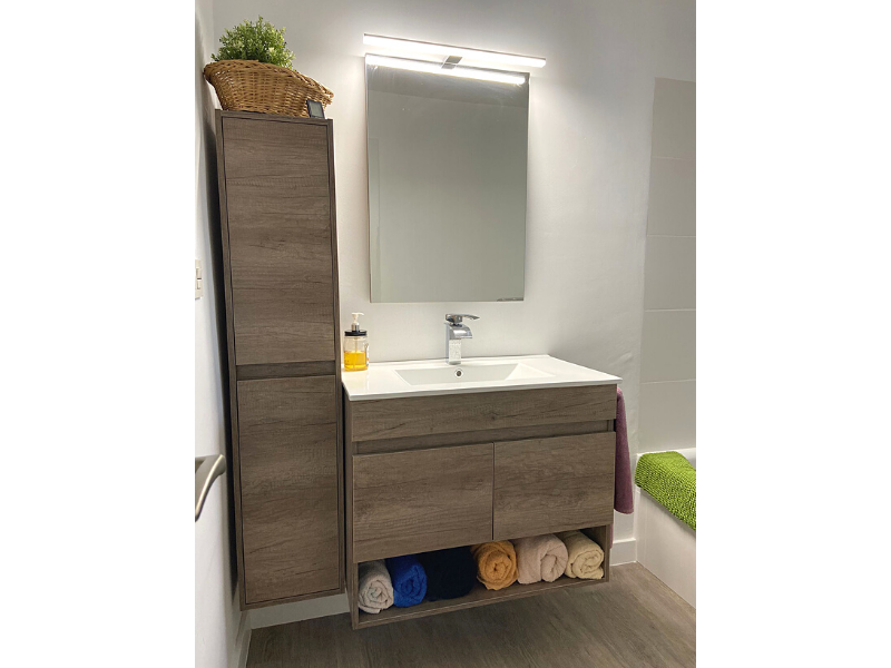 Foto de cliente de Mueble de Baño Suspendido 80 cm (Lavabo Opcional)