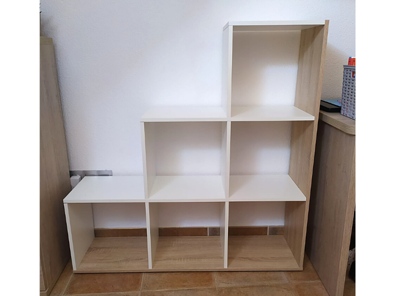 Foto de cliente de Estantería librería escalera Taris 108x110x28 cm