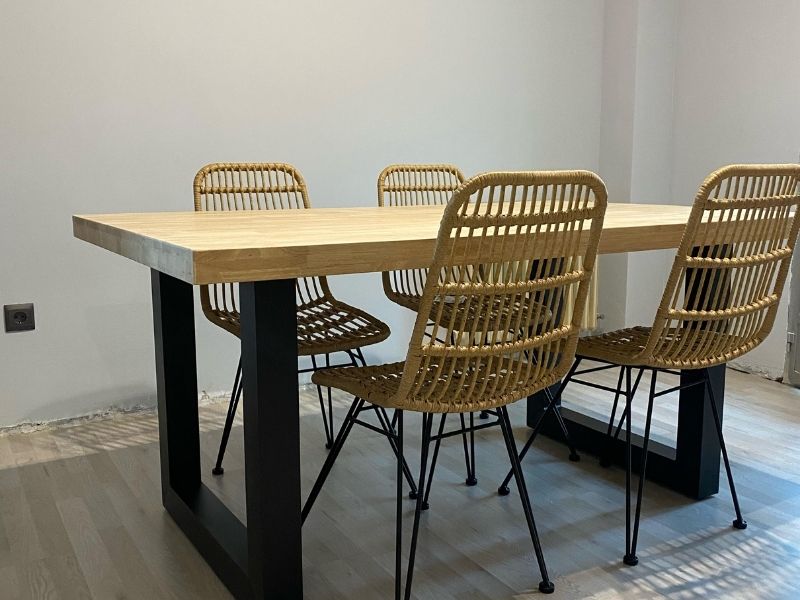 Foto de cliente de Mesa comedor Loft roble nordish salvaje industrial 160x100 cm