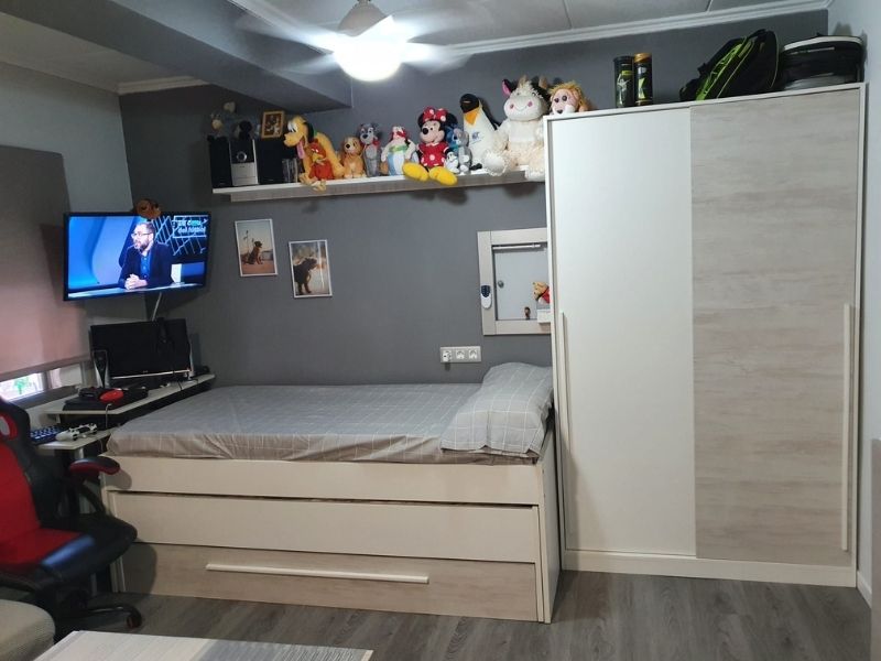 Foto de cliente de Habitación Juvenil Moderna Conjunto de Muebles Elliot con Somieres