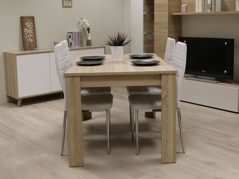 Foto de cliente de Pack salón completo Nexus color Roble Canadian y Blanco Brillo