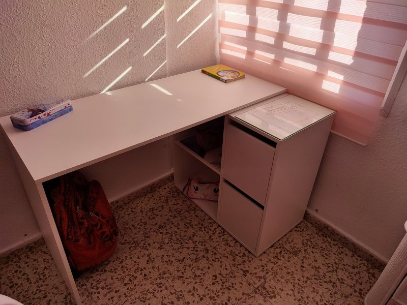 Foto de cliente de Escritorio Moderno Multi Posiciones Color Blanco Artik 120 cm