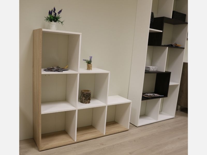 Foto de cliente de Estantería librería escalera Taris 108x110x28 cm