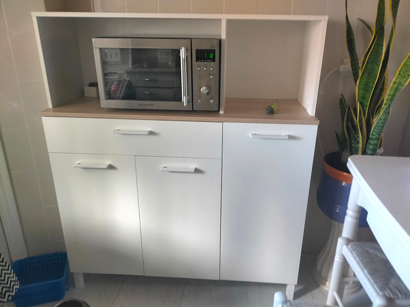 Foto de cliente de Mueble aparador cocina Yuka auxiliar 126x108x40