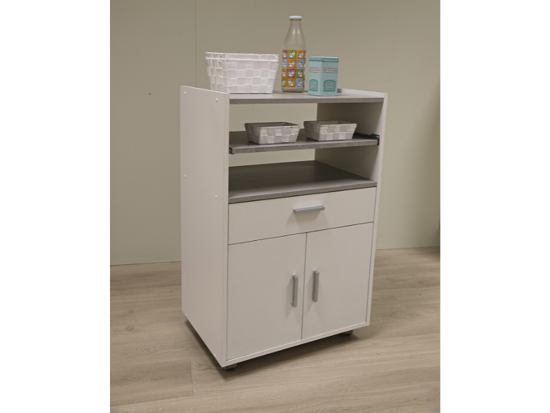 Foto de cliente de Muebles cocina blanco y gris cemento