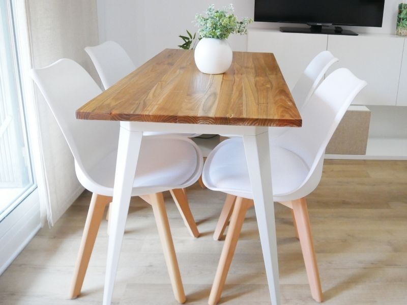 Foto de cliente de Conjunto mesa y sillas estilo Nórdico
