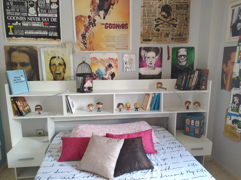 Foto de cliente de Cabecero de Cama con Mesita Chicago Blanco Habitación Matrimonio 222 cm