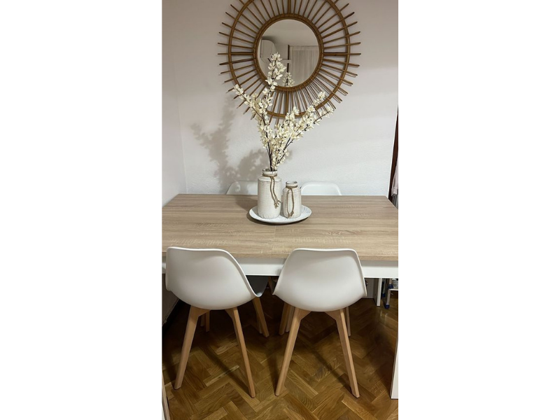 Foto de cliente de Silla Nordic blanca diseño nórdico