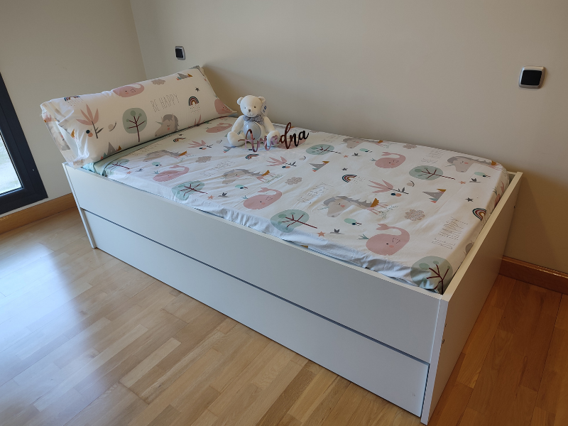 Foto de cliente de Cama Nido Terai Blanca 105x190 cm