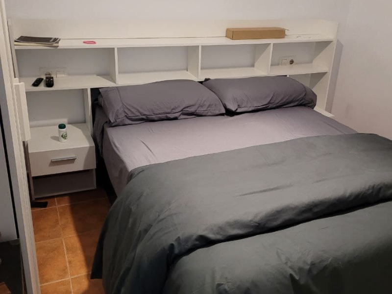 Foto de cliente de Cabecero de Cama con Mesita Chicago Blanco Habitación Matrimonio 222 cm
