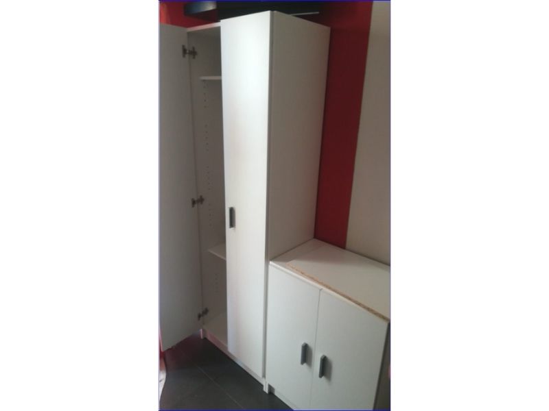 Foto de cliente de Armario Auxiliar Bajo Multiusos Color Blanco 59x80 cm