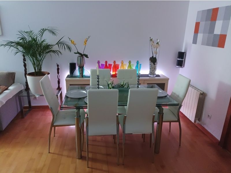 Foto de cliente de Sillas De Comedor Moderna Laci De Polipiel Y Metal Cromado Color Blanco