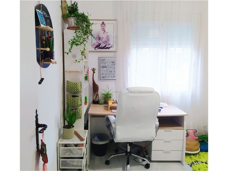 Foto de cliente de Pack Despacho Oficina Moderna Color Blanco Artik Y Roble Canadian