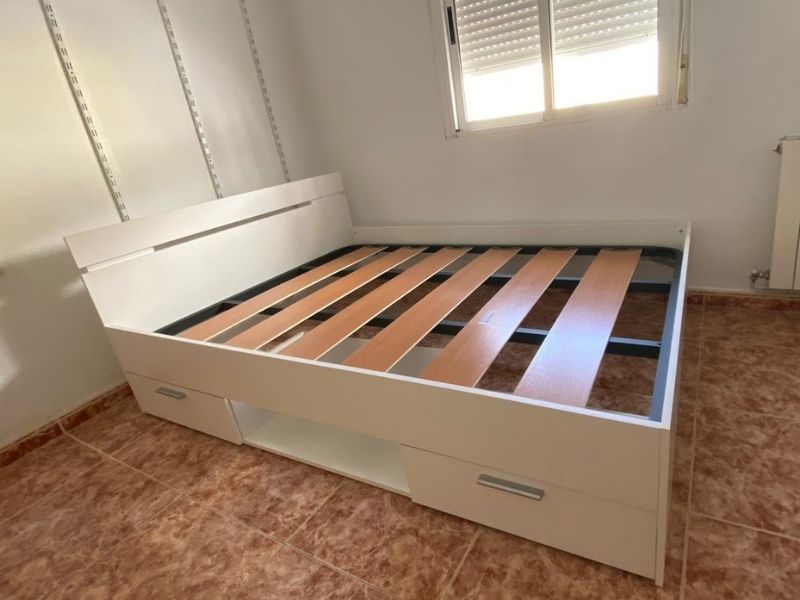Foto de cliente de Cama Doble Michigan Color Blanco Con Cajones 135 O 140 cm