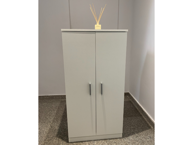 Foto de cliente de Mueble Zapatero Recibidor Armario Auxiliar Bajo Con 7 Baldas Color Blanco 55 cm