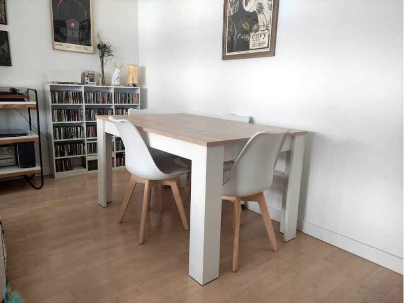 Foto de cliente de Silla Nordic blanca diseño nórdico