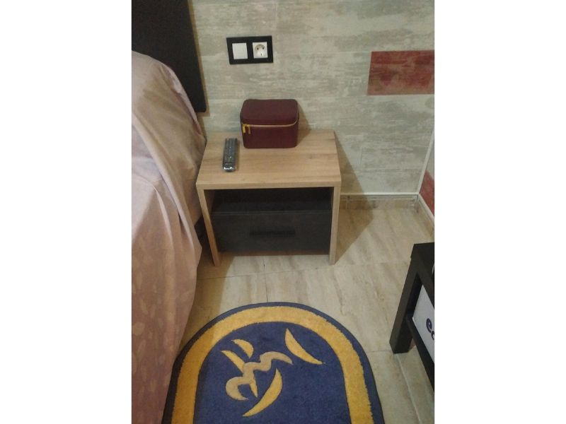 Foto de cliente de Mesita De Noche Estilo Industrial Urano Roble Kronberg Y Negro Sidewalk 50x40 cm