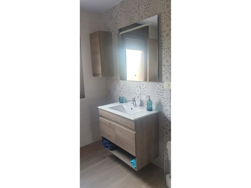 Foto de cliente de Mueble de Baño Suspendido 80 cm (Lavabo Opcional)