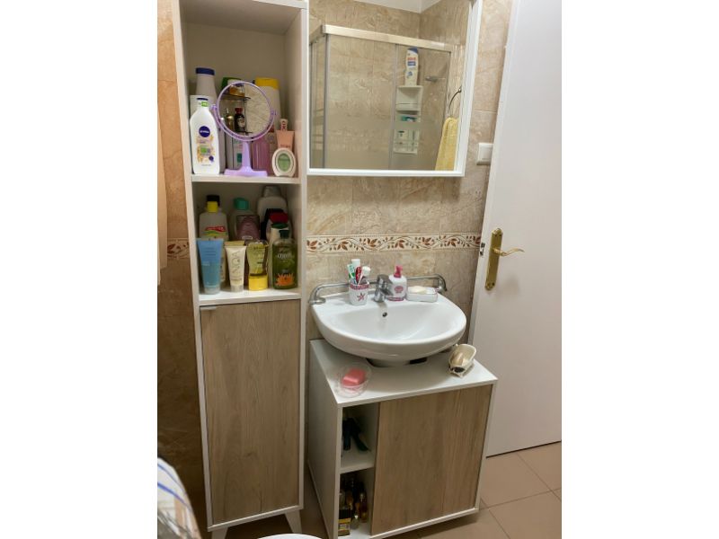 Foto de cliente de Mueble de Baño con Patas (con ruedas) para Lavabo Pedestal Sinna 59 cm