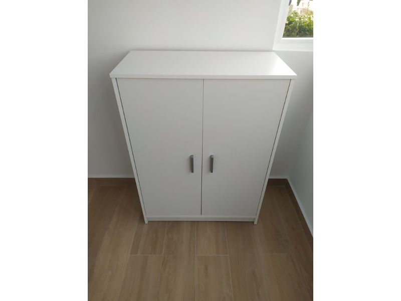 Foto de cliente de Mueble Zapatero Recibidor Armario Basic Blanco 6 Estantes 75 cm