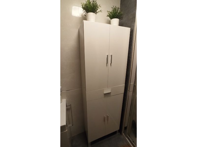 Foto de cliente de Mueble Auxiliar de Baño Galatea Blanco Brillo 60x182 cm