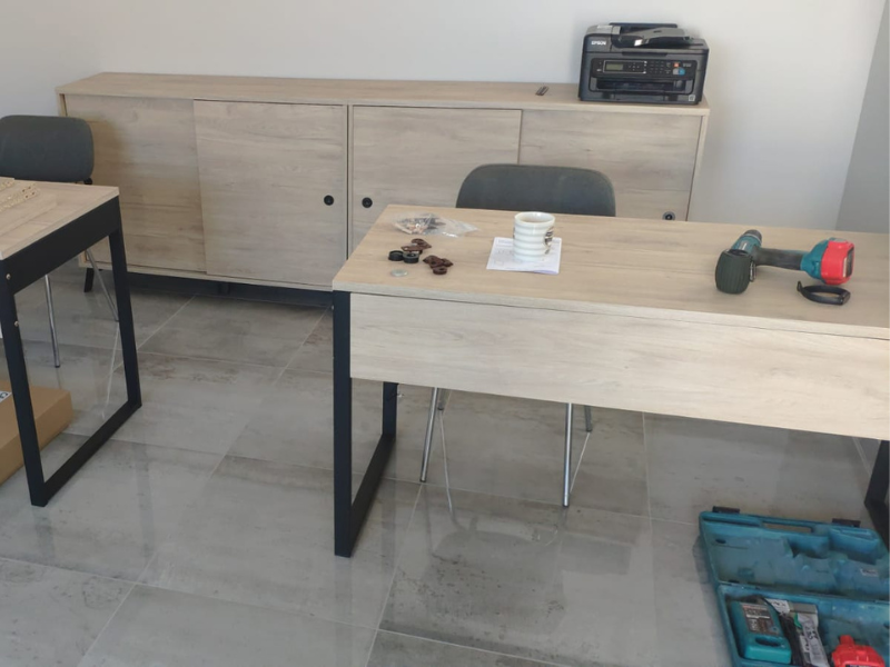 Foto de cliente de Armario aparador Kam color roble 120 cm