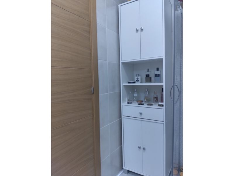 Foto de cliente de Columna de Baño Bikini Blanco Mate 51x196 cm