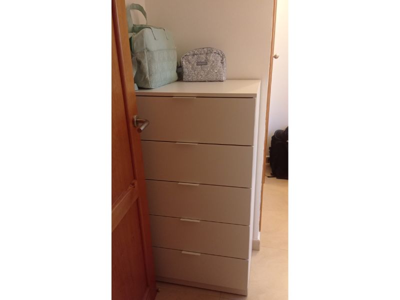 Foto de cliente de Cómoda De 5 Cajones Color Blanco Artik Dormitorio 60x110 cm