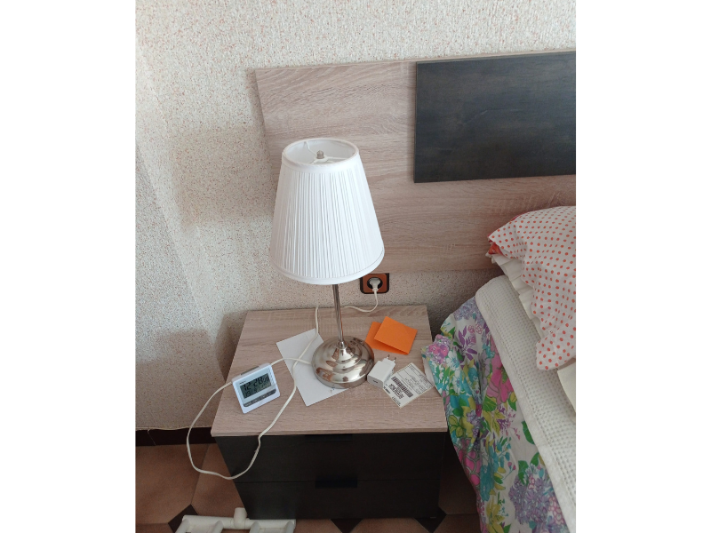 Foto de cliente de Cabecero de Cama con Mesita Andy Óxido 247 cm