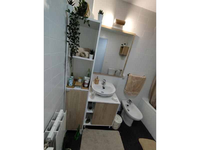 Foto de cliente de Mueble de Baño con Patas (con ruedas) para Lavabo Pedestal Sinna 59 cm
