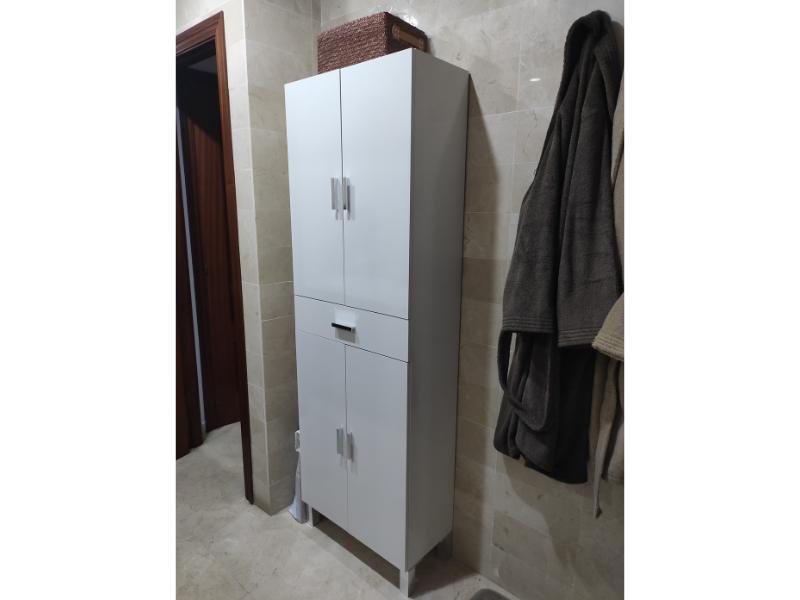 Foto de cliente de Mueble Auxiliar de Baño Galatea Blanco Brillo 60x182 cm