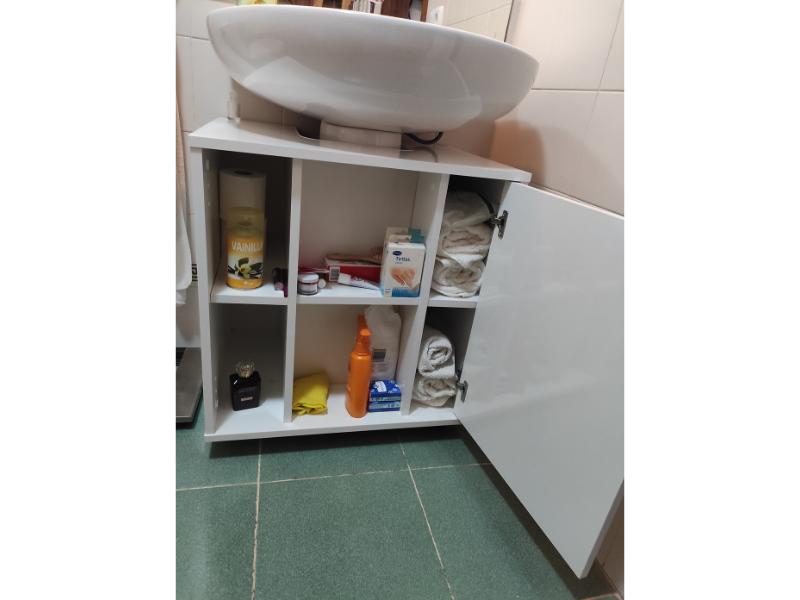 Foto de cliente de Mueble de Baño con Patas (con ruedas) Sintra Blanco Brillo 59 cm