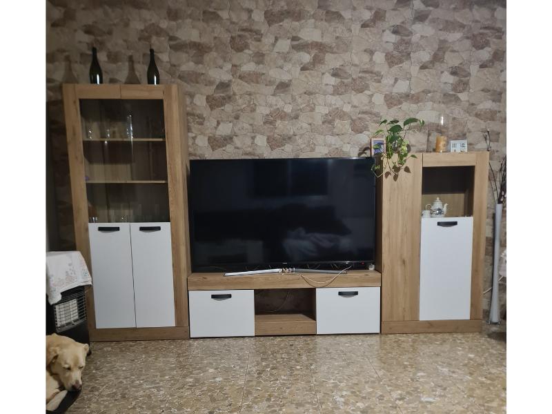 Foto de cliente de Mesa para TV Argos 150 cm naturale y blanco