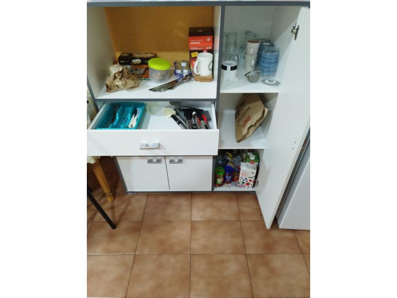 Foto de cliente de Mueble auxiliar micro 3 puertas 90x107 blanco