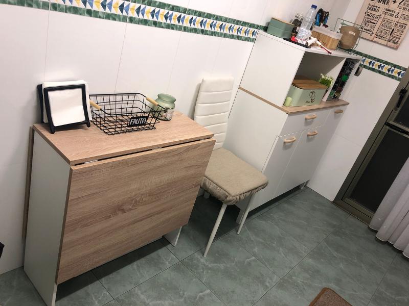 Foto de cliente de Mesa cocina abatible Fly auxiliar 78x31-140x77 cm