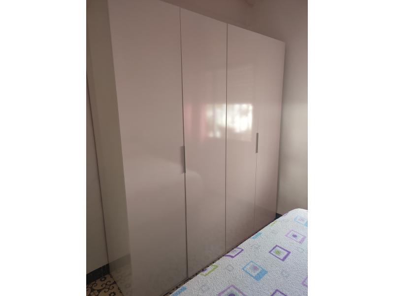 Foto de cliente de Armario Blanco brillo de 4 puertas Habitación Dormitorio 180x200 cm