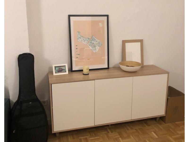 Foto de cliente de Aparador Kikua Plus 3 puertas roble blanco 154 cm
