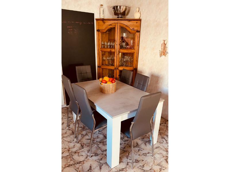 Foto de cliente de Mesa comedor extensible Cemento 140-190x90 cm