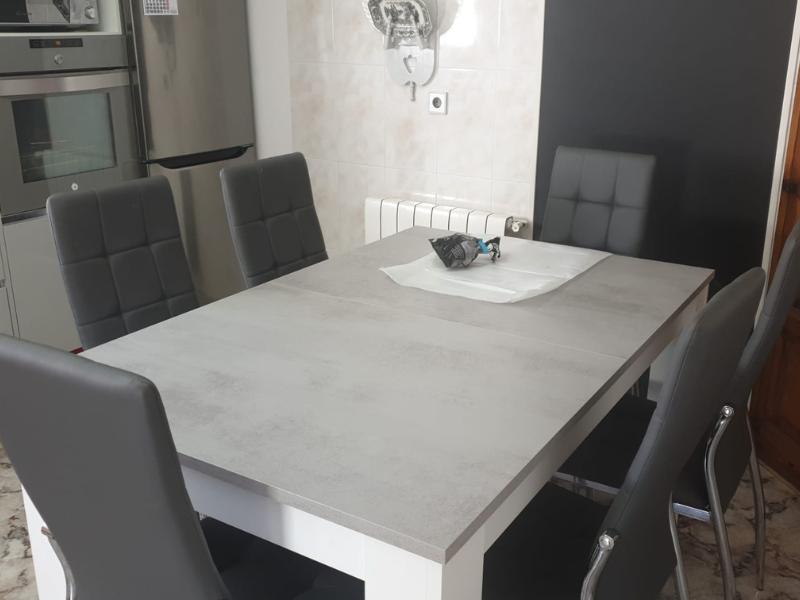 Foto de cliente de Sillas De Comedor Moderna Laci De Polipiel Y Metal Cromado Color Negro