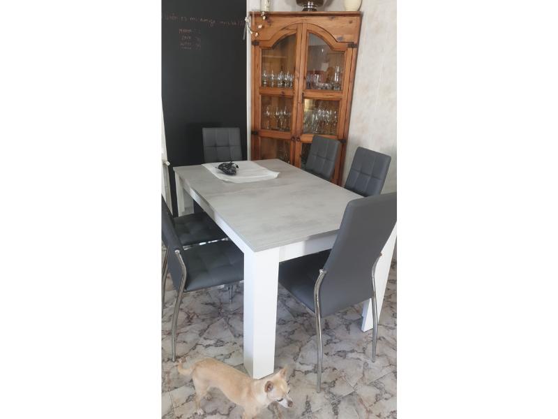 Foto de cliente de Sillas De Comedor Moderna Laci De Polipiel Y Metal Cromado Color Negro